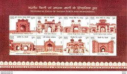 India 2019 HISTORICAL GATES Of INDIAN FORTS & MONUMENTS Miniature Sheet MS MNH - Autres & Non Classés