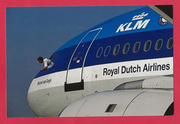 BELLE PHOTO REPRODUCTION AVION PLANE FLUGZEUG - KLM ROYAL DUTCH AIRLINES VINCENT VAN GOGH - Aviazione