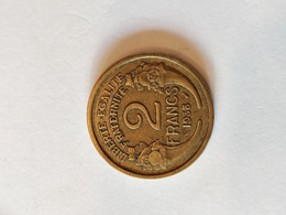 2 FRANCS MORLON 1938 - 2 Francs