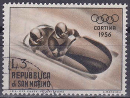 Saint-Marin YT 404 Mi 537 Année 1955 (Used °) Sport - Bobsleigh - Jeux Olympiques - Usados