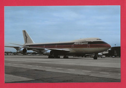 BELLE PHOTO REPRODUCTION AVION PLANE FLUGZEUG - PEOPLE EXPRESS BOEING 747 - Aviation
