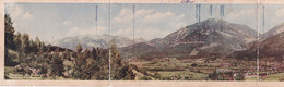 Cj - Carte Format 9 X 42 Cm - Panorama Von Bludenz +carte Illustrée Battista Souvenir De Bludenz - Bludenz