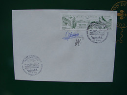 SPM/SAINT PIERRE ET MIQUELON FDC 24/8/22 SIGNE PAR GRAVEUR & ARTISTE - Cartas & Documentos