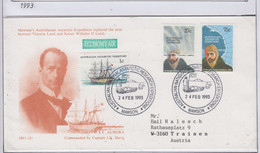 AAT Cover Ship  S.Y. Aurora  Ca Mawson 24 FEB 1995 (ND165A) - Maximumkaarten