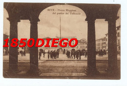 ESTE - PIAZZA MAGGIORE DAL PORTICO DEL TRIBUNALE F/PICCOLO VIAGGIATA 1916 ANIMAZIONE - Padova (Padua)