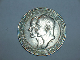 ALEMANIA/PRUSIA 3 Marcos 1911 (ANIVERSARIO UNIVERSIDAD BRESLAU) Plata (9243) - 2, 3 & 5 Mark Silber