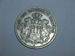 ALEMANIA/HAMBURGO 2 Marcos 1902 Plata (9246) - 2, 3 & 5 Mark Silver