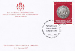 S.M.O.M. -  POSTE MAGISTRALI - CARTOLINA COMMEMORATIVA 2007 - PELLEGRINAGGIO IN TERRA SANTA - Sovrano Militare Ordine Di Malta