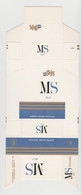 MS Blu - Monopoli Di Stato Italia - Doppo Filtro Speciale - Emballage Cartonne Cigarette - Cigar Cases