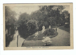 MOERS  Partie Aus Dem Schlosspark  BELGIE LEGERPOSTERIJEN  1919 - Moers