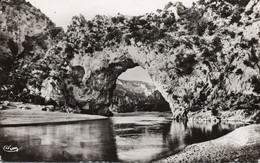 07,ARDECHE,VALLON,PONT D 'ARC,CARTE PHOTO COMBIER,1953 - Vallon Pont D'Arc