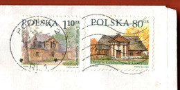 Poland Poznan 2001 / 1997 Farm House Ozarow 1.10 ZL, 2000 Grabonog 80 Gr - Lettres & Documents