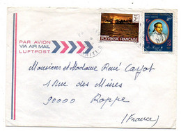 Polynésie Française--1981 - Lettre De PAPEETE  Pour ROPPE -90... .composition Timbres Sur Lettre..... ....à Saisir - Covers & Documents