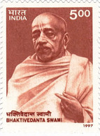India 1997 Bhaktivedanta Swami, Hinduism , Krishna , Lord Jaggarnath , Stamp MNH Mint (**) Inde Indien - Cartas & Documentos