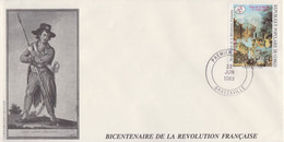 Enveloppe  FDC  1er  Jour   CONGO    Bicentenaire  De  La   REVOLUTION    1989 - Franz. Revolution