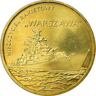 Monnaie, Pologne, Polish Ships - Warszawa Guided-Missle Destroyer, 2 Zlotych - Pologne