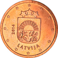 Latvia, 2 Euro Cent, 2014, SPL+, Copper Plated Steel - Latvia