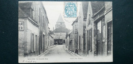 89 ,Sergines , La Grande Rue En 1904 - Sergines