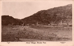 Pakistan - Afridi Villages, Khyber Pass - Mela Ram & Sons, Peshawar - Post Card N° 16 - Pakistán