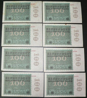 8x 100 Millionen Mark 22.8.1923 - FZ AB Mit Vielen Laufenden KN - Reichsbank (DEU-119b) - 100 Millionen Mark