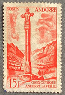 ADFR0146U - Paysages De La Principauté - 15 F Used Stamp - French Andorra - 1955 - Used Stamps