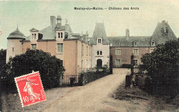 MESLAY Du MAINE - Château Des Arcis - Carte Colorisée Genre Toilée - Vente Directe X - Meslay Du Maine