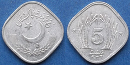 PAKISTAN -5 Paisa 1992 "sugar Cane" KM# 52 Decimal Coinage (1961) - Edelweiss Coins - Pakistan