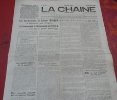 WW2 La Chaine Journal Des Déportés Survivants Avril Mai 1946 Recherche Disparus  Camps De La Mort Prisonniers URSS - Other & Unclassified