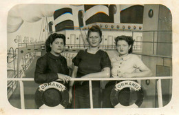 Surréalisme * CDV Photo Photo Montage * Bateau Paquebot Normandie , Fête à Pierrefeu * Photographie Photographe - Photographie