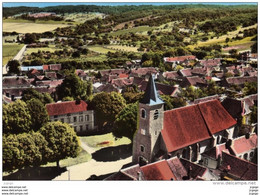 VERON  L'Eglise Et La Mairie  Vue Aérienne  2 Scans  TBE - Veron