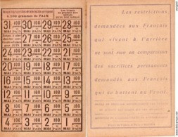 FEUILLE DE TICKETS DE PAIN - MAI 1918 - 1914-18