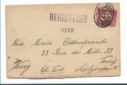 USA718 / Golden Gate EF In Die Schweiz 1927, Per Einschreiben - Briefe U. Dokumente