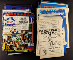 FOOTBALL PROGRAMMES. ONE PER SEASON. CARLISLE - COLCHESTER. 1960 ONWARDS. Comprising Of: Carlisle 1960-1 To 2015-16, 46  - Sonstige & Ohne Zuordnung