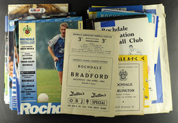 FOOTBALL PROGRAMMES. ONE PER SEASON. ROCHDALE - SHREWSBURY. 1960 ONWARDS. Comprising Of Rochdale 1960-1 To 2016-17, 42 P - Sonstige & Ohne Zuordnung