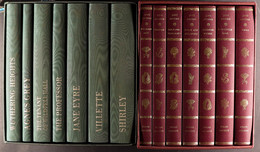 FOLIO SOCIETY: THE NOVELS OF JANE AUSTEN AND THE BRONTES. Set Of 7 Novels From The Bronte Sisters And 7 Books Covering T - Other & Unclassified