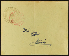 1913 Franked Envelope Addressed To Durres Bearing Circular (1gr) 'MINISTERIA E POST-TELEG E TELEFONEVET' Double Eagle In - Albanien