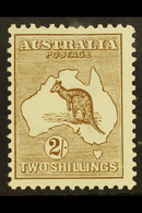 1913-14 2s Brown, Kangaroo, First Watermark, SG 12, Fine Mint. - Sonstige & Ohne Zuordnung