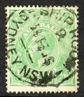 1914-20 Â½d Green, SG 20, Showing Crack Through South West Corner, BW 63 (3) O, Fine Cds Used. Cat. $2000. - Sonstige & Ohne Zuordnung