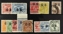 OFFICIALS 1931-33 Overprinted 'OS', Used Range With 1931 Air 2d And 3d (these Cto), 1932-33 2d, 4d, 6d, Â½d To 5d Set, B - Sonstige & Ohne Zuordnung