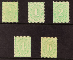 POSTAGE DUE 1907 Set, SG D53/D57, Fine To Very Fine, Very Light Gum Toning On 6d. Cat. Â£900. (6 Stamps) - Sonstige & Ohne Zuordnung