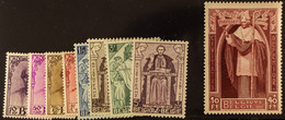 1932 Cardinal Mercer Memorial Fund Complete Set, Cob 342/350, SG 609/617, Never Hinged Mint. (9 Stamps) - Sonstige & Ohne Zuordnung