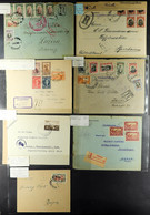 1890's-1950's COVERS RANGE An American Dealers Stock (P.T.S.A. $550+) Incl. Censors, Airs, Stationery Etc. (25 Items) - Other & Unclassified