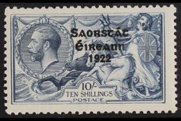 1925 RUNNAL'S RE-ENTRY. 10s Dull Grey-blue Seahorse, Narrow Date Overprint With RUNNAL'S RE-ENTRY (position R. 6/1), Hib - Sonstige & Ohne Zuordnung