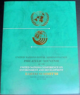 UNO NEW YORK 1992 Souvenir Folder - Philatelic Souvenir Of Earth Summit 1992 Rio De Janeiro Brasilien - Covers & Documents