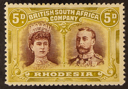 1910-13 5d Lake-brown And Olive Perf 14 Double Head, SG 143, Never Hinged Mint. - Sonstige & Ohne Zuordnung