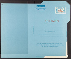 AEROGRAMMES 1958-60 6c And 15c, Each With Stamp Impression Perf. Horseshoe 'SPECIMEN', And With Red 'SPECIMEN' Printed O - Trindad & Tobago (...-1961)