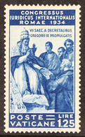 1935 1L25c Dark Blue Juridical Congress, Sass 46, Never Hinged Mint. - Altri & Non Classificati