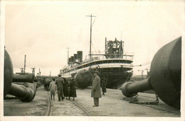 Paquebot FRANCE ( Mis En Service 1912 ) * 3 Cartes Photos * Arrière , Quais , Et Sur Les Pontons * France Bateau - Dampfer