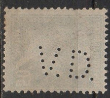Timbre Type PASTEUR N° 176 Perforé V.D. - Used Stamps