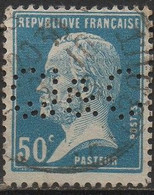 Timbre Type PASTEUR N° 176 Perforé CJ & C. - Used Stamps